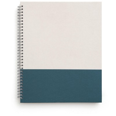 TRU RED Large Hard Cover Ruled Notebook Gray/Teal TR55738