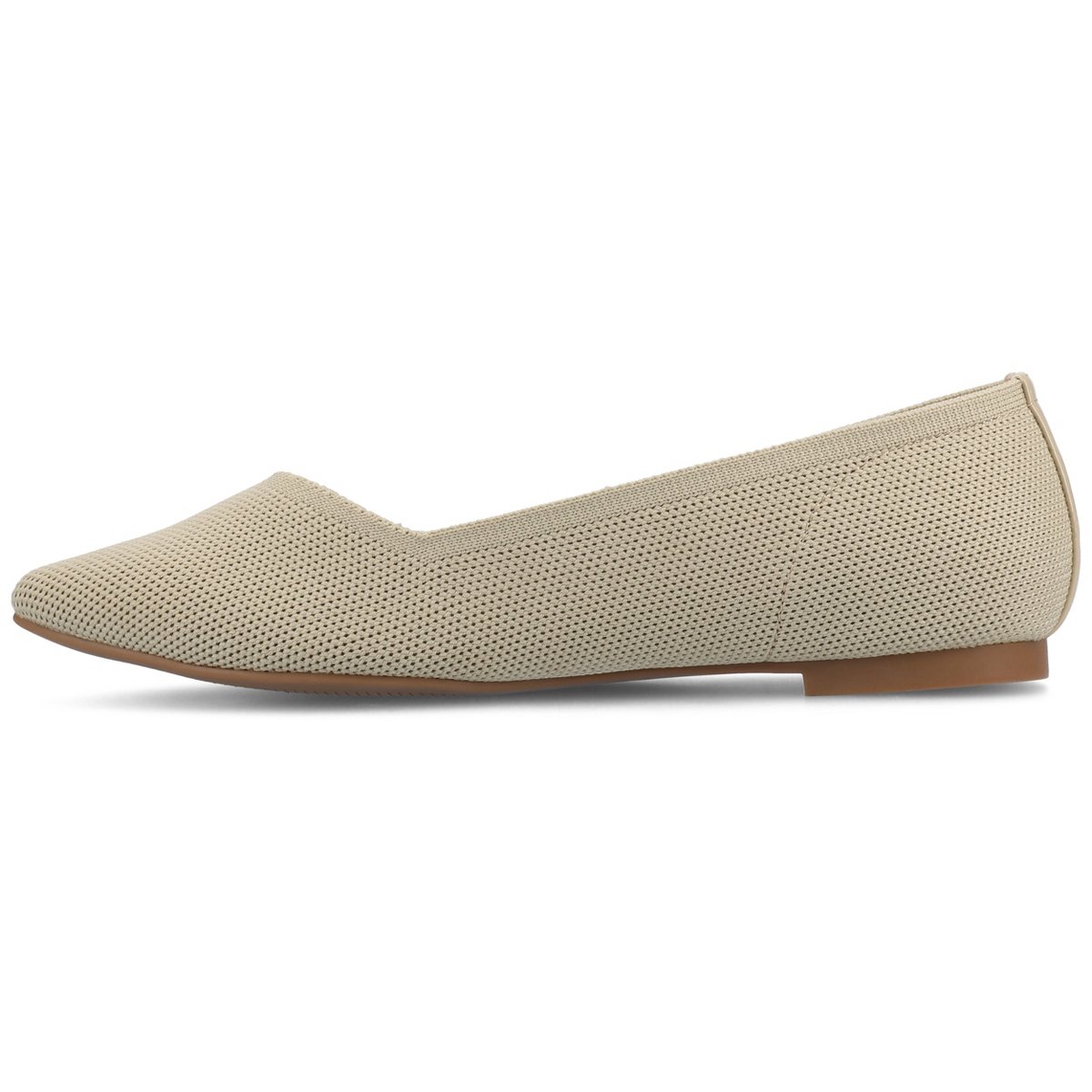 Женские платья Journee Collection Journee Women's Minnah Knit Dress Flats, Taupe 8 — фото 2