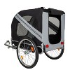 Kumasinova Folding Bike Trailer for Dogs,66LB Capacity All-Terrain Pet Carrier,Steel Frame for Cycling,Jogging,Camping,Outdoor Adventures - 2 of 4