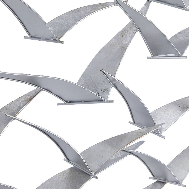 Metal Bird Flying Flock Wall Decor - Olivia & May, 3 of 6