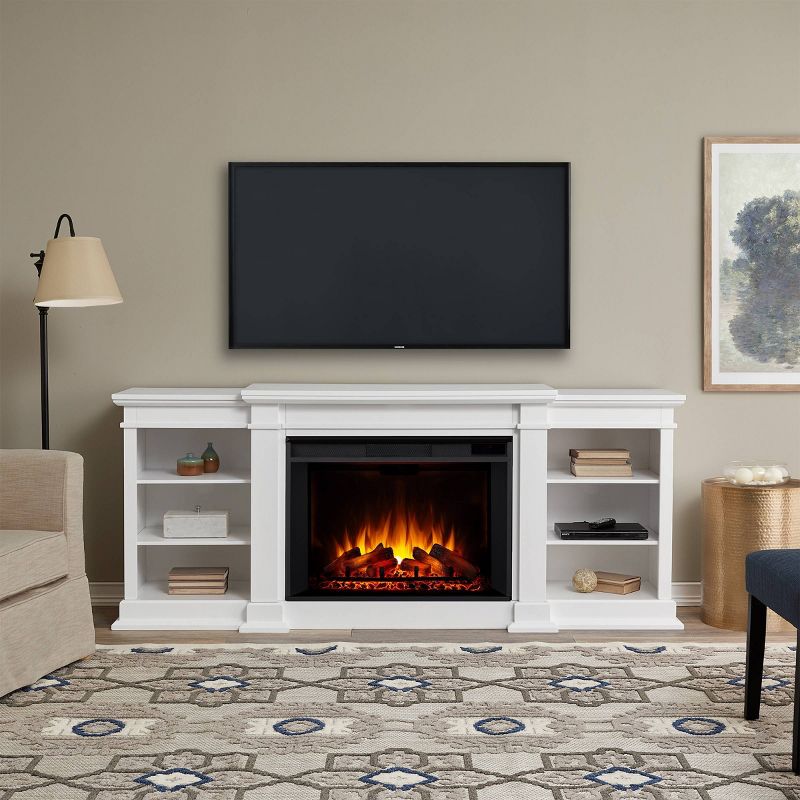 Real Flame Eliot Grand Electric Fireplace Entertainment Center White, 3 of 9