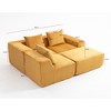 GDFStudio Aly Modular 111.41" Corduroy Fabric and Compressed Foam Sectional Sofa - 3 of 4