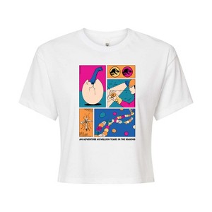 Women's - Jurassic Park - Dino Dna Cropped Graphic T-Shirt - 1 of 4