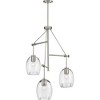 Progress Lighting, Caisson, 3-Light Pendant, Brushed Nickel, Clear Glass Shades Collection: Caisson, 3-Light Pendant, Brushed Nickel, Clear Glass - 3 of 4