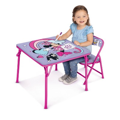 Disney Minnie Mouse Junior Table and Chair Furniture Set for Kids for Activity Drawing and Eating_13