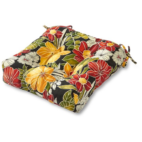 outdoor cushion floral fashions aloha greendale seat target cushions