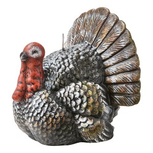 tagltd 4.5" Teddy Turkey Thanksgiving Paraffin Wax Candle - 1 of 2