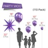 PartyWoo Balloon Arch Kit Metallic Purple Starburst Spike 22 Inch 18 12 10 5 Inch 110 pcs - 2 of 4