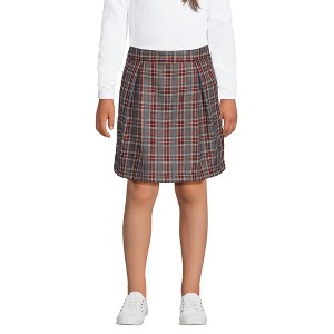 Lands' End School Uniform Kids Plaid Skort Top of Knee - 1 of 4