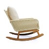Vatros Contemporary Minimalist Wicker Rocking Chair Indoor and Outdoor Accent Chair - 3 of 4