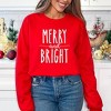 Simply Sage Market Women's Graphic Sweatshirt Embroidered Merry and Bright - 2 of 4