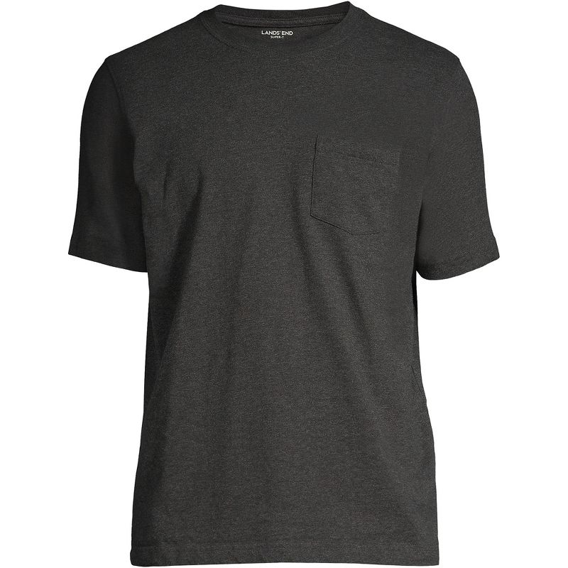 Lands' End Men's Super-T Short Sleeve T-Shirt with Pocket, 3 of 5