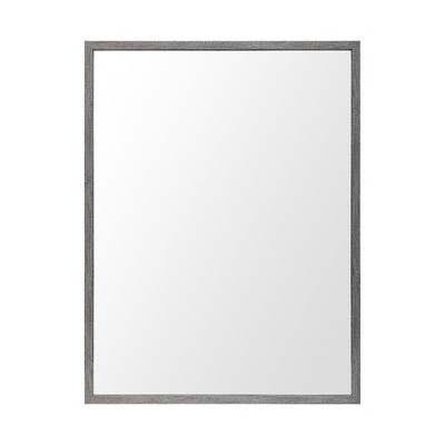 HomeRoots 42" Gray Framed Bathroom Vanity Mirror