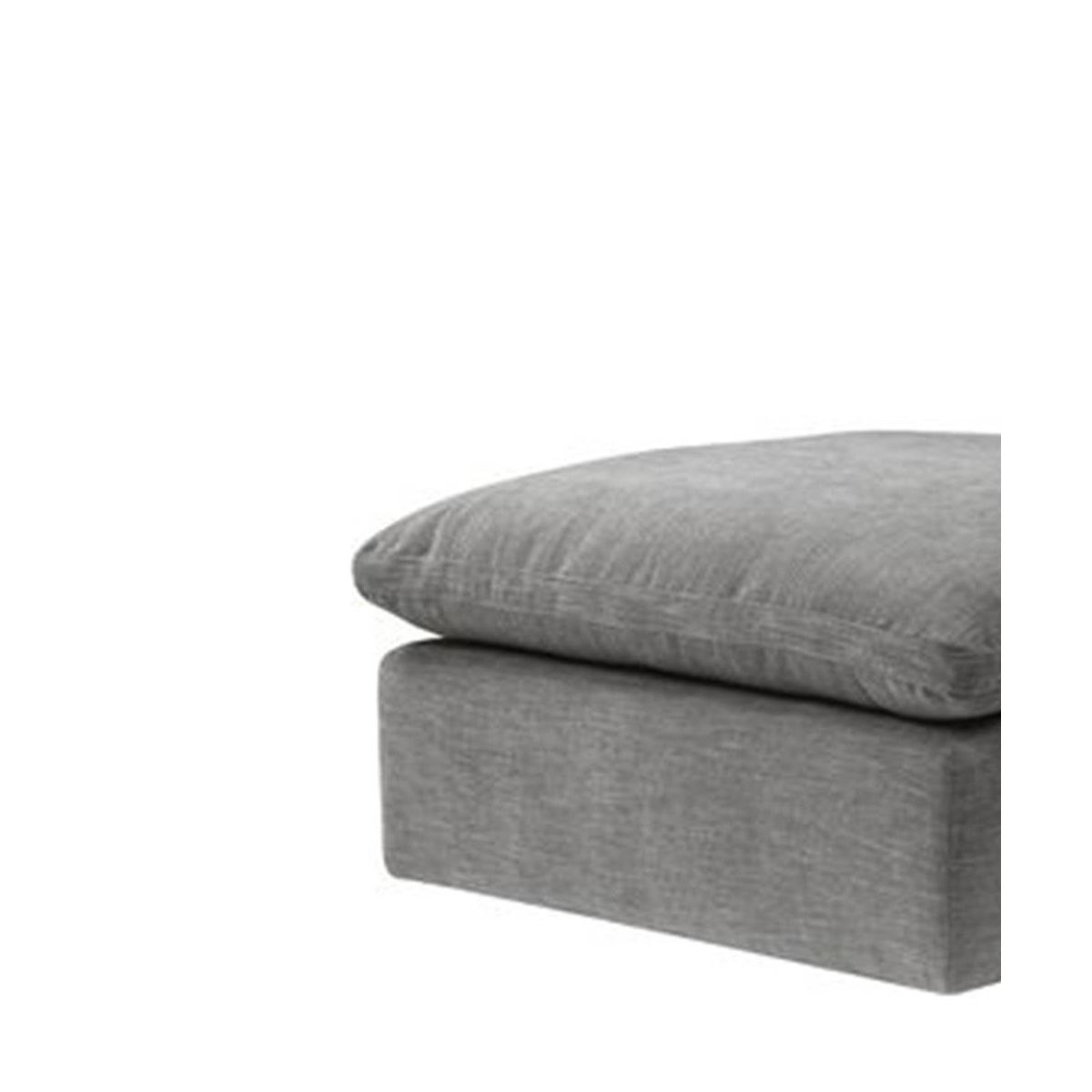 37" Naveen Ottoman and Bench Gray Linen - Acme Furniture - thumbnail 2