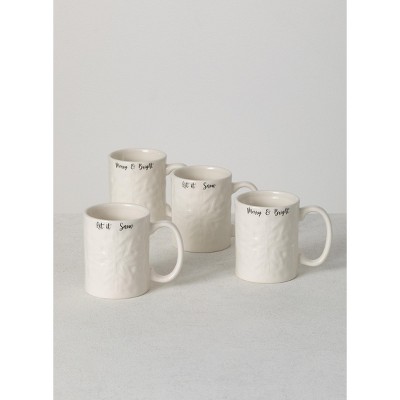 8oz 4pk Porcelain Bloom Mugs - Tabletops Gallery : Target