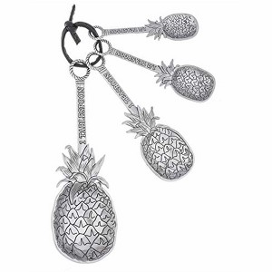 Ganz 4-Piece Zinc Alloy Measuring Spoon Set For Kitchen, Pineapples - 1 of 1
