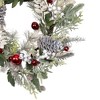 Northlight Frosted Pinecones and Berries Artificial Christmas Wreath - 24" - Unlit - 4 of 4