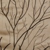 Faux Silk Embroidered Window Valance Tan 50x18in - 3 of 4