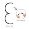Unique Bargains Carbon Steel Loose Leaf Binder Snap Shower Curtain Rings 24 Pcs - 4 of 4