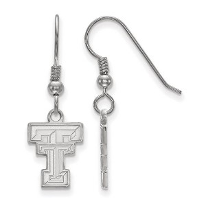 Black Bow Jewelry Sterling Silver Texas Tech Red Raiders NCAA Dangle Earrings - 1 of 3