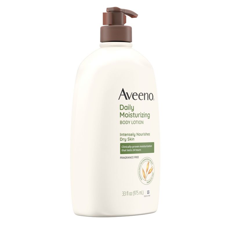 Aveeno Daily Moisture Lotion with Soothing Oats and Rich Emollients - Fragrance Free - 33 fl oz, 4 of 8