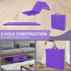 Gulches Tri-Fold Folding Exercise Mat with Carrying Handle for Mixed Martial Arts, Gymnastics and Home Gym Protecting Floor, 2 Inch Thick. - 3 of 4