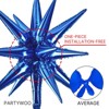 PartyWoo Balloon Arch Kit Navy Blue Starburst Spike 22 Inch 18 12 10 5 Inch 110 pcs - 4 of 4