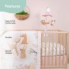 The Peanutshell Fairytale Forest Crib Bedding Set and Mobile - 4 Piece Set - 4 of 4