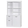 ORRD 70.9" Tall White Linen Tower Tilt-Hamper, Drawers, Adjustable Storage MDF Build, Steel Handles - 4 of 4