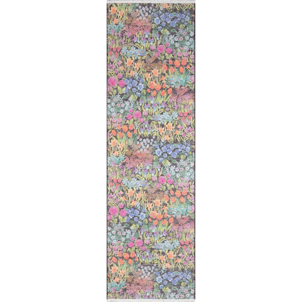 Photos - Area Rug Momeni 2'6"x8' Helena Floral Runner Rug  