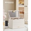Stackable Jewelry Trays, 4-Tier Accessory Organizer,  Removable Dividers for Vanity Table - 4 of 4