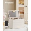 Stackable Jewelry Trays, 4-Tier Accessory Organizer,  Removable Dividers for Vanity Table - image 4 of 4