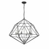 Z-Lite Geo 6 - Light Chandelier in  Matte Black/Chrome - 3 of 4
