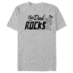 Men's The Flintstones Father's Day Fred Flintstone This Dad Rocks T-Shirt - 1 of 4
