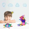 Everplay Magnetic Tiles For Kids, 110PCS Construction STEM Building Blocks Educational Toy - 3 of 4