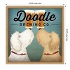 Amanti Art Doodle Double by Ryan F Framed Canvas Wall Art - 4 of 4