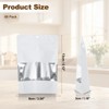 Unique Bargains Matte Metallic Aluminum Foil Zip Closure Food Storage Containers 60 Pcs - 2 of 4