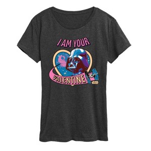 Women's - Star Wars - I Am Your Valentine Short Sleeve Graphic T-Shirt - 1 of 4