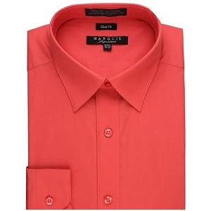 Marquis Men's Long Sleeve SLIM FIT Dress Shirt - 1 of 4