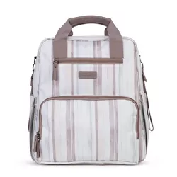 JuJuBe Nature Babe Diaper Bag Backpack - Watercolor Stripe