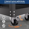 5-Tier Heavy Duty Rolling Tool Cart w/Lockable Drawer, Pegboards & 400LB Capacity - Garage & Shop Storage Organizer, Kid-Friendly - 4 of 4