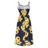 Anna-Kaci Women's Decorative Button Spaghetti Strap Midi Dress - 2 of 4