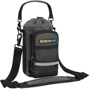 SUN CUBE Water Bottle Holder Strap, Insulated Neoprene Sleeve Bag Carrier, Crossbody Carrying Sling Purse Pouch Pocket Walking Hiking - 1 of 4