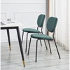 Nordlys Set of 2 Bouclé Dining Chairs Modern Design Style Upholstery Dining Room - 2 of 4