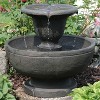 Sunnydaze 25"H Electric Polyresin 2-Tier Streaming Falls Outdoor Water Fountain - 4 of 4