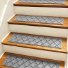 WaterHog 8.5"x30" Set of 4 Argyle Indoor/Outdoor Stair Treads Door Mats - 2 of 4