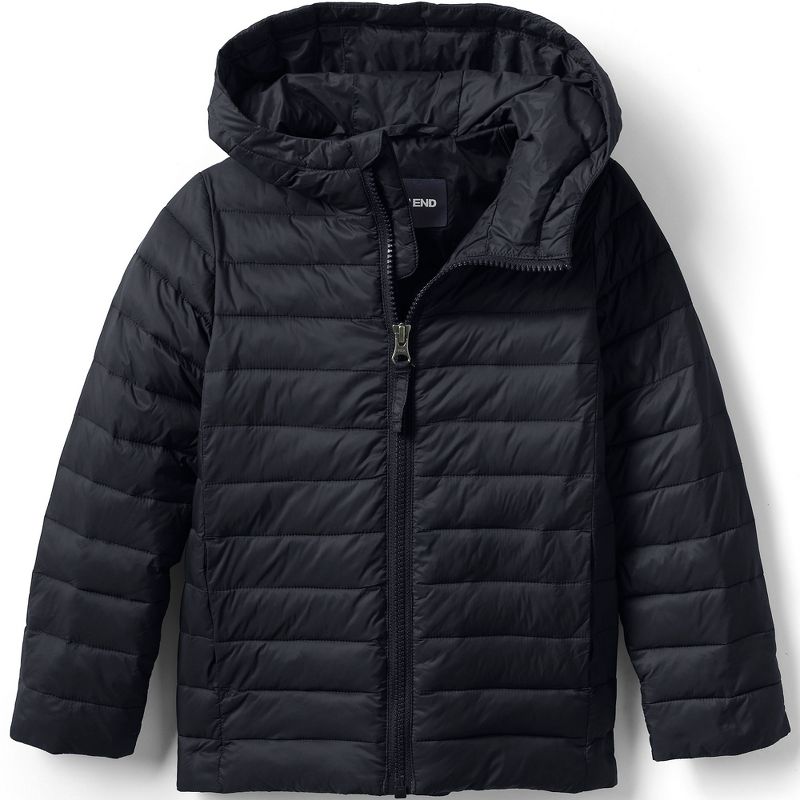 Lands' End Kids ThermoPlume Packable Hooded Jacket, 1 of 7