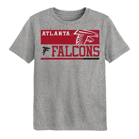 Nfl Atlanta Falcons Boys Short Sleeve Poly Heather Gray T shirt Target