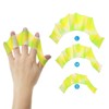 Unique Bargains Silicone Resistance Lightweight Aquatic Webbed Finger Frog Swimming Fins 3 Pairs - 4 of 4
