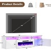 AMERLIFE Floating TV Stand with 40" Electric Fireplace - 2 of 4